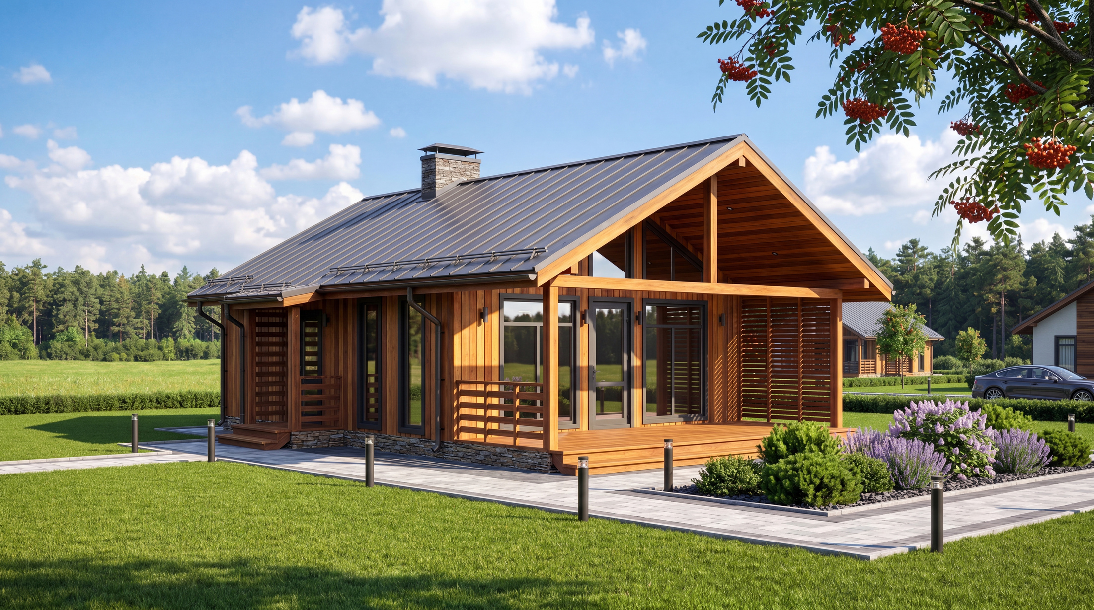 Дом в разном окружении — стиль «окружение 18»